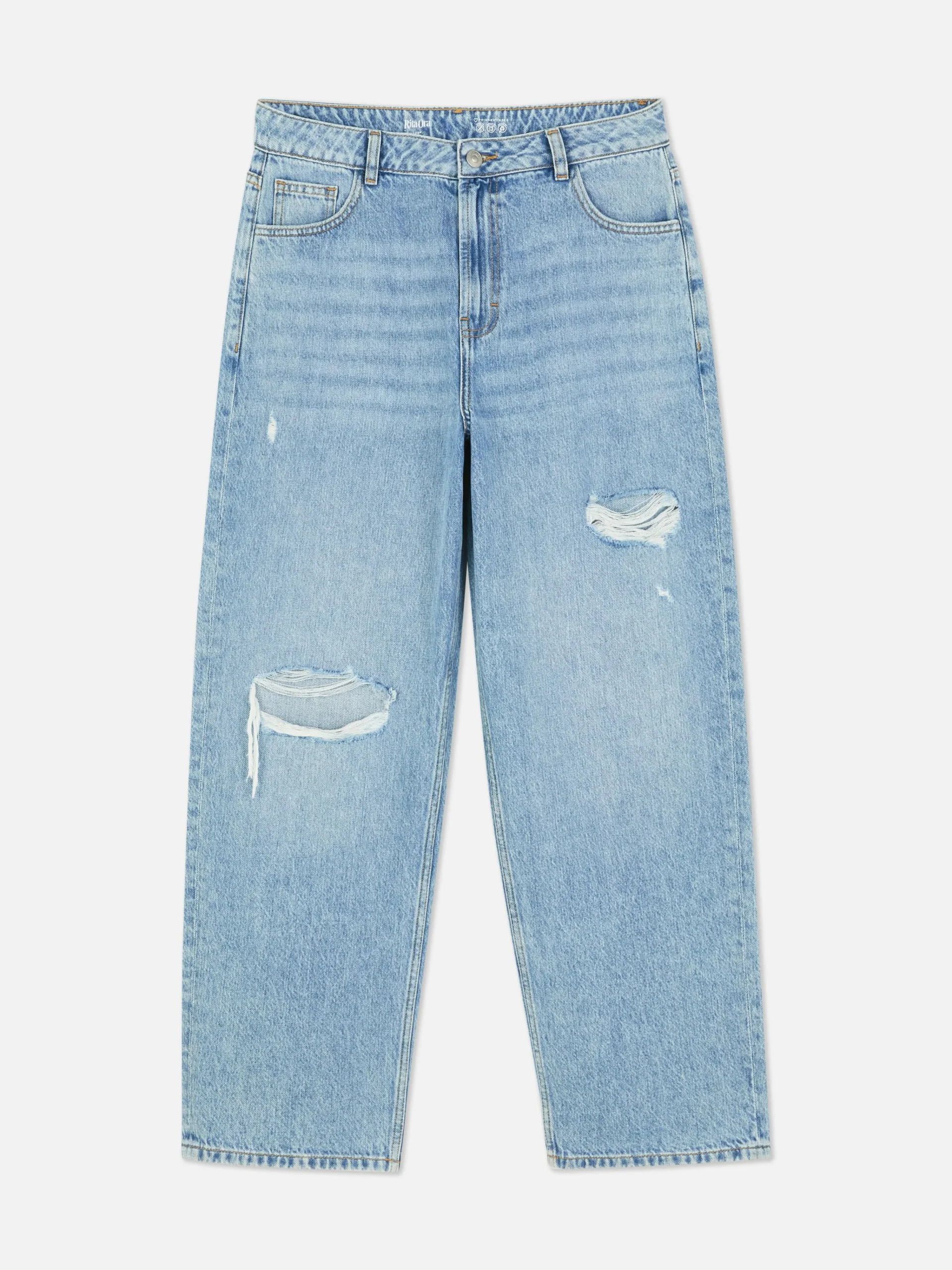 Rita Ora Ripped Dad Jeans|Primark New