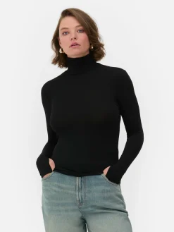 Rita Ora Roll Neck Long Sleeve Top|Primark New