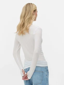 Rita Ora Stretch Long Sleeve T-Shirt|Primark Hot
