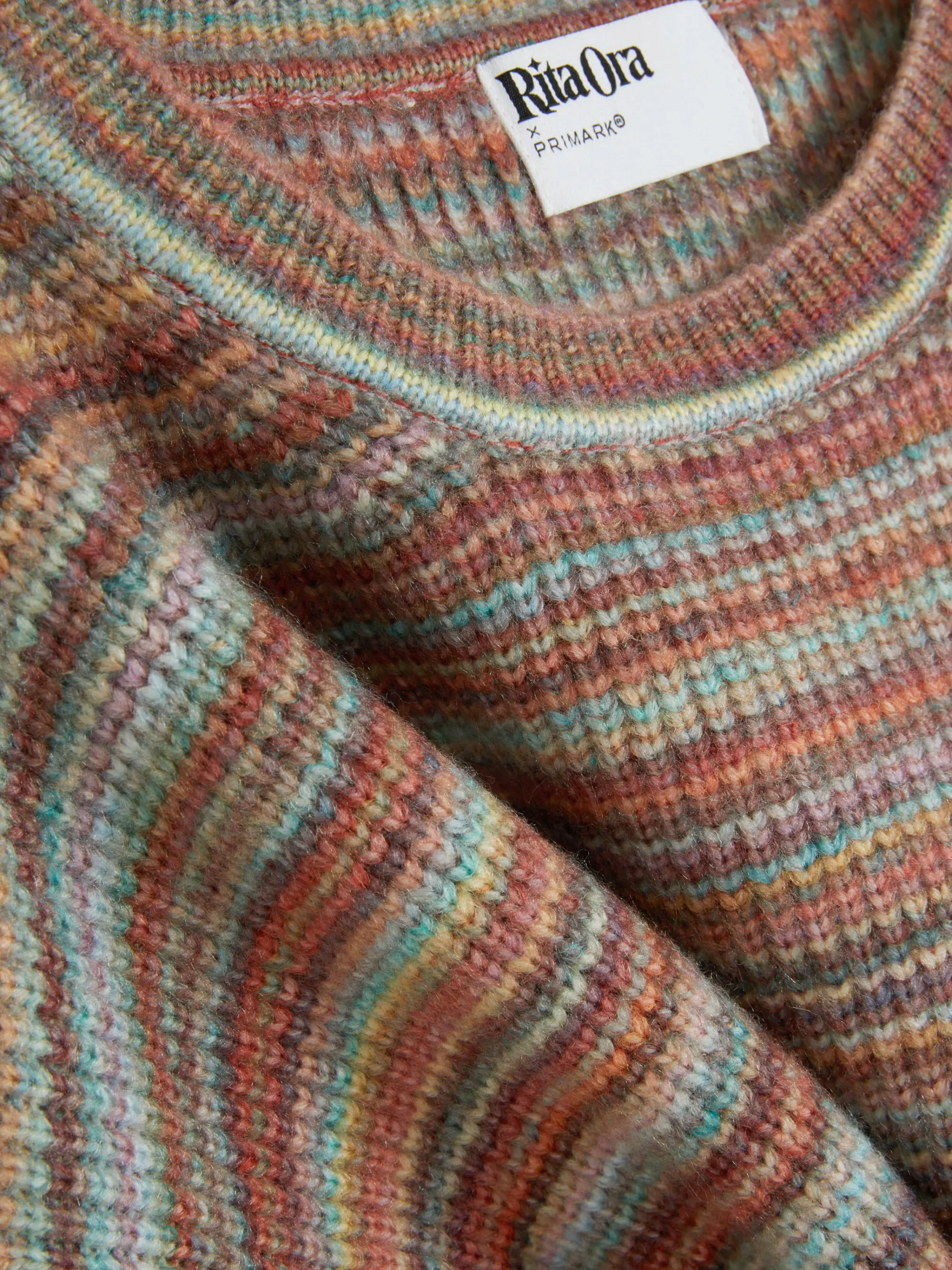 Rita Ora Striped Sweater|Primark New