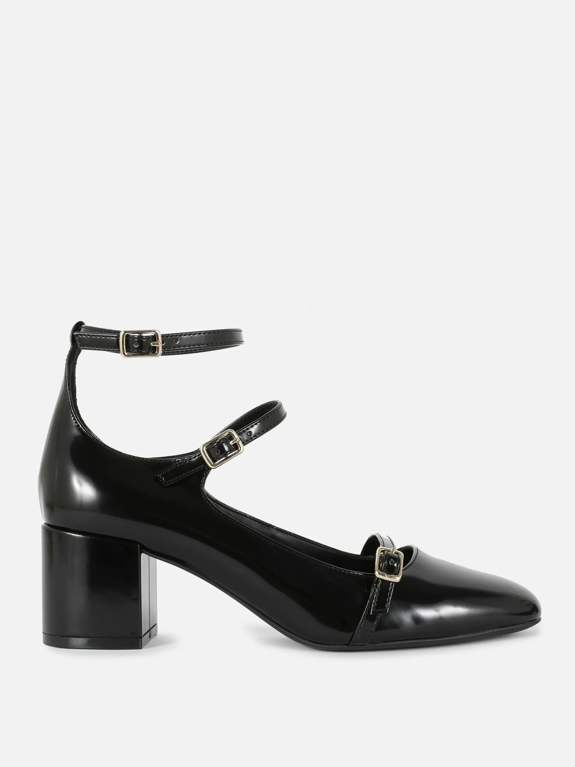 Rita Ora Triple-Strap Mary Jane Heels|Primark Outlet
