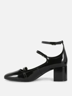 Rita Ora Triple-Strap Mary Jane Heels|Primark Outlet