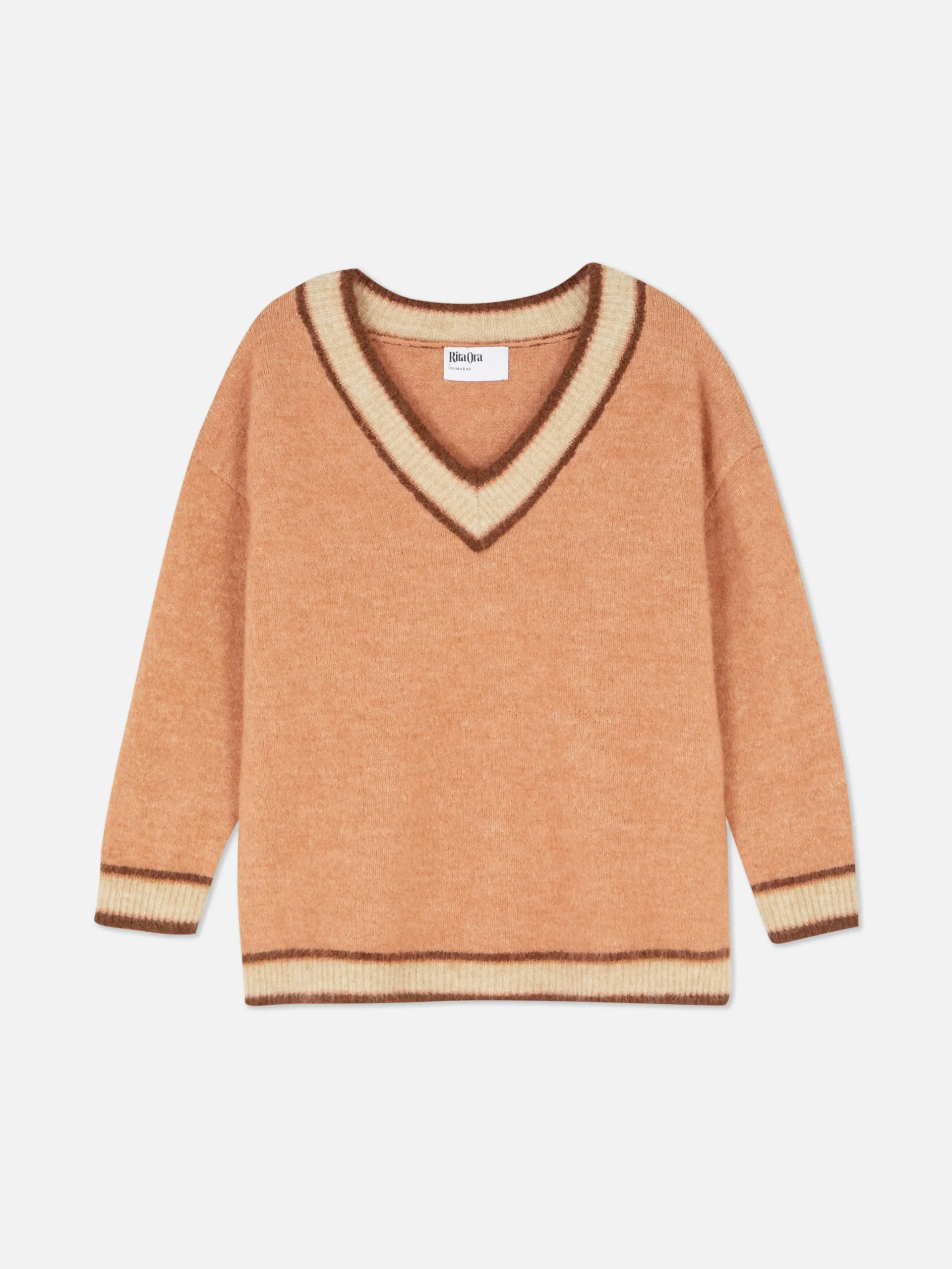 Rita Ora Vintage Style V-Neck Sweater|Primark Discount
