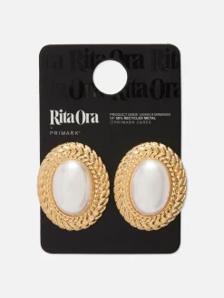 Rita Ora XL Faux Pearl Stud Earrings|Primark Best