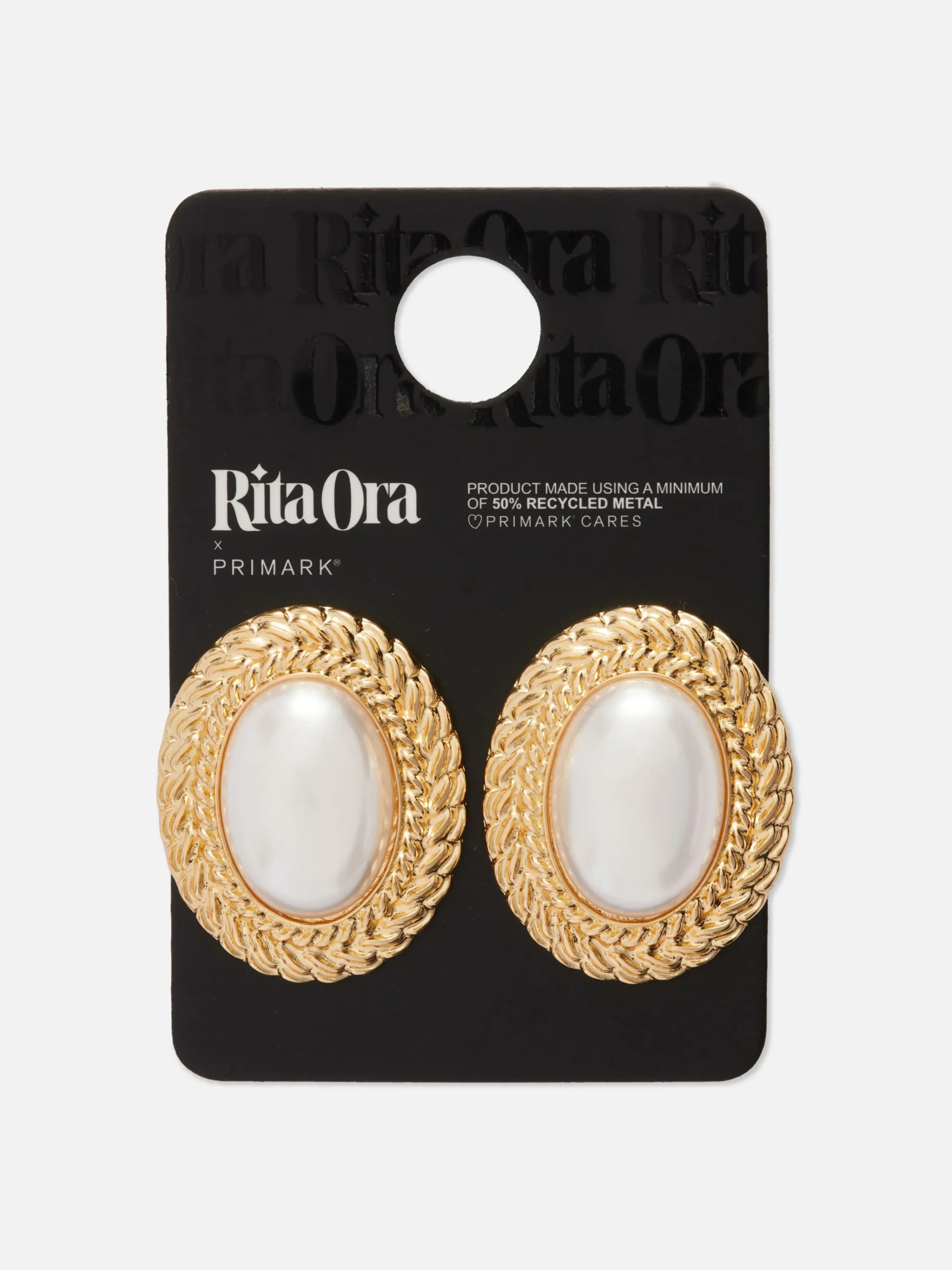 Rita Ora XL Faux Pearl Stud Earrings|Primark Best
