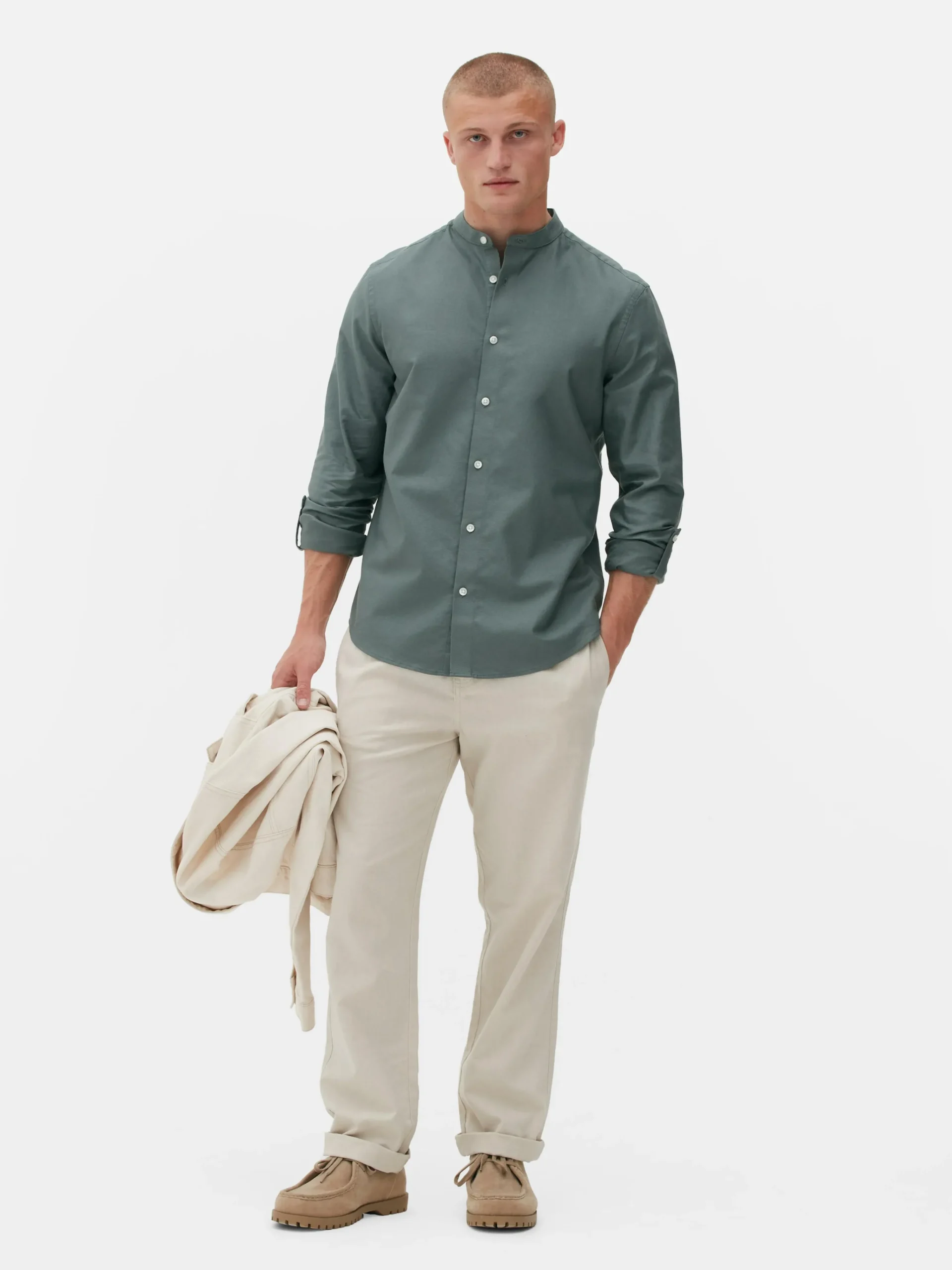 Roll-Sleeve Shirt|Primark Outlet