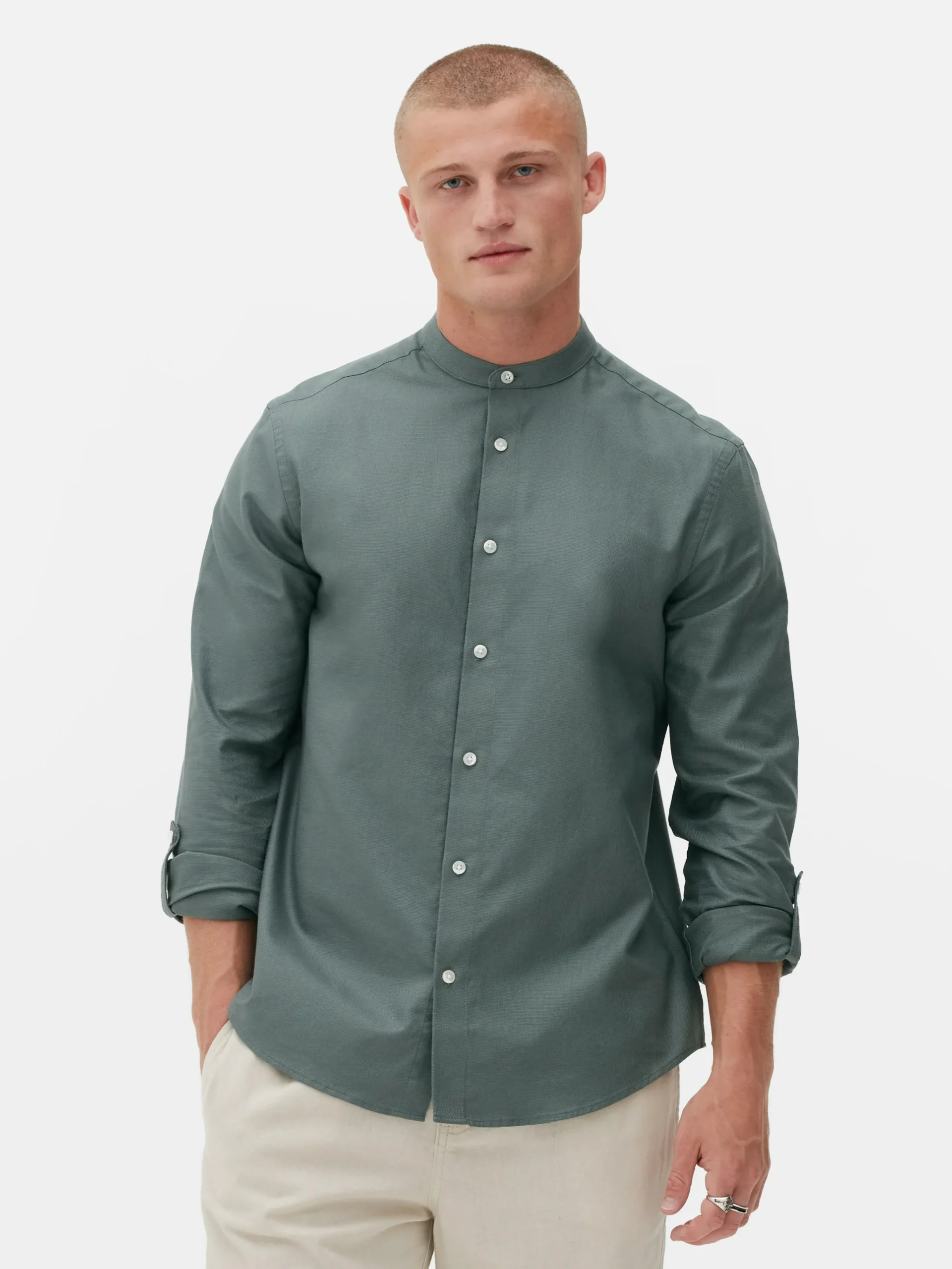 Roll-Sleeve Shirt|Primark Outlet