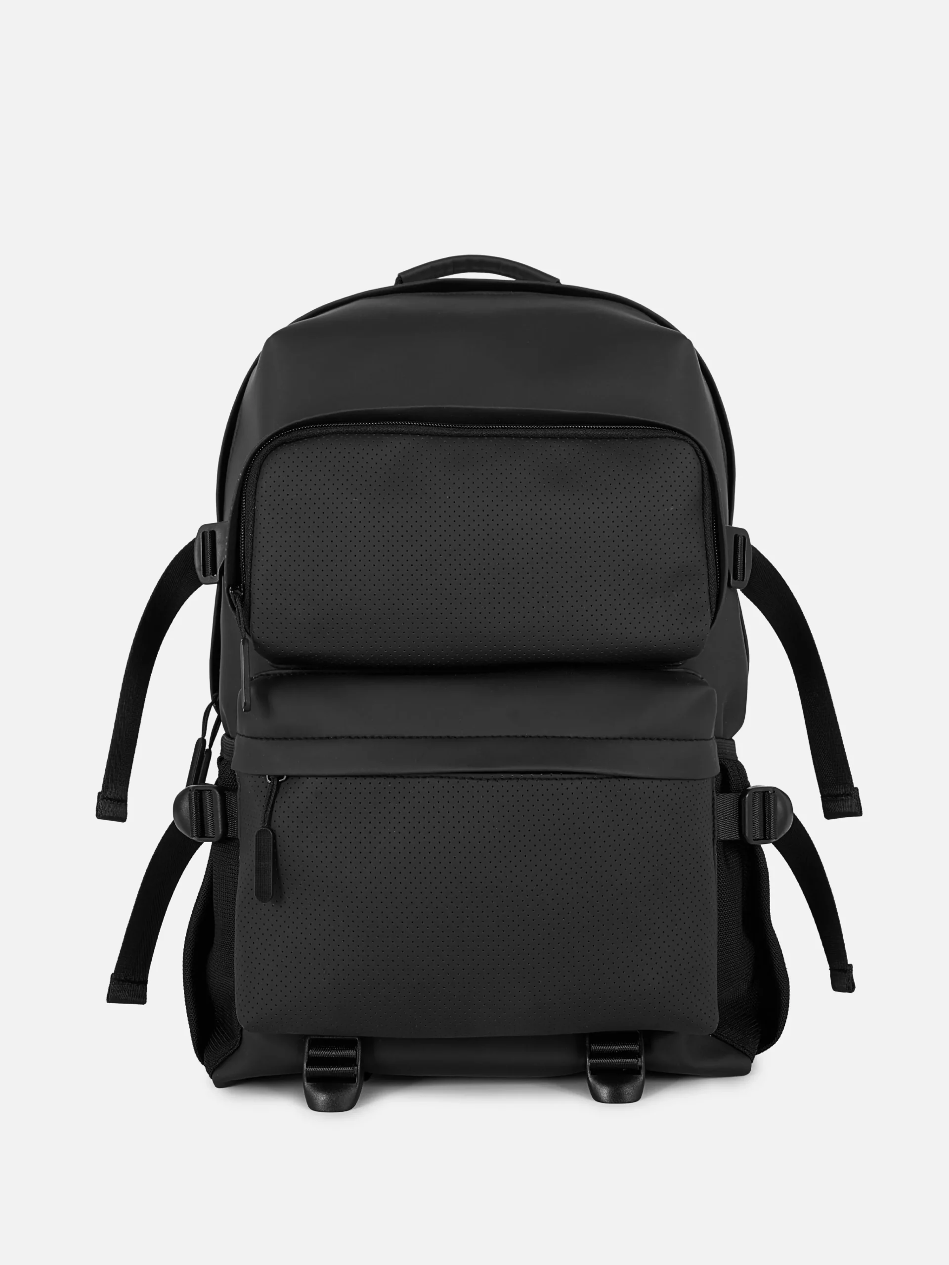 Rubberized Multi-Pocket Backpack|Primark Clearance