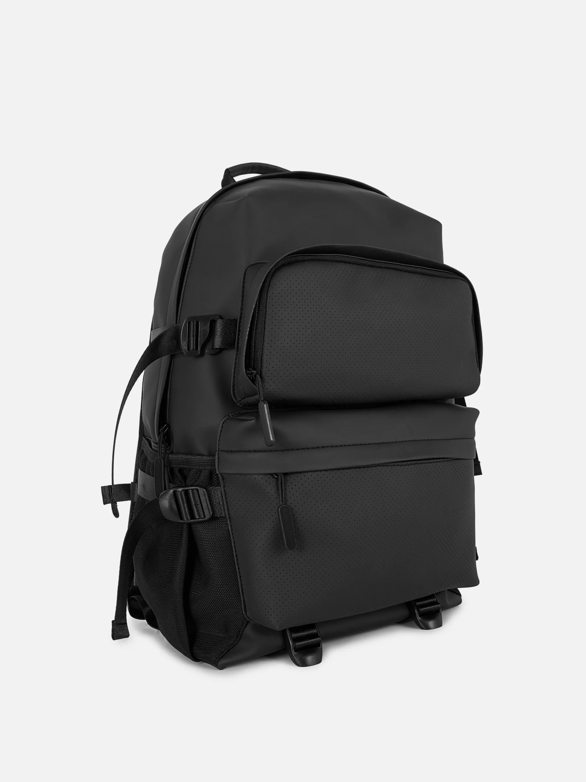 Rubberized Multi-Pocket Backpack|Primark Clearance