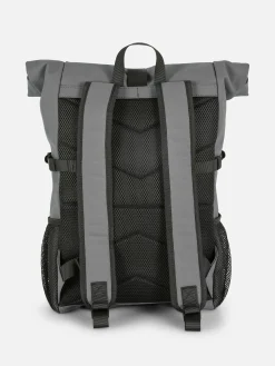 Rubberized Roll Top Backpack|Primark Discount