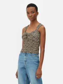 Ruched Knot Sleeveless Top|Primark Clearance