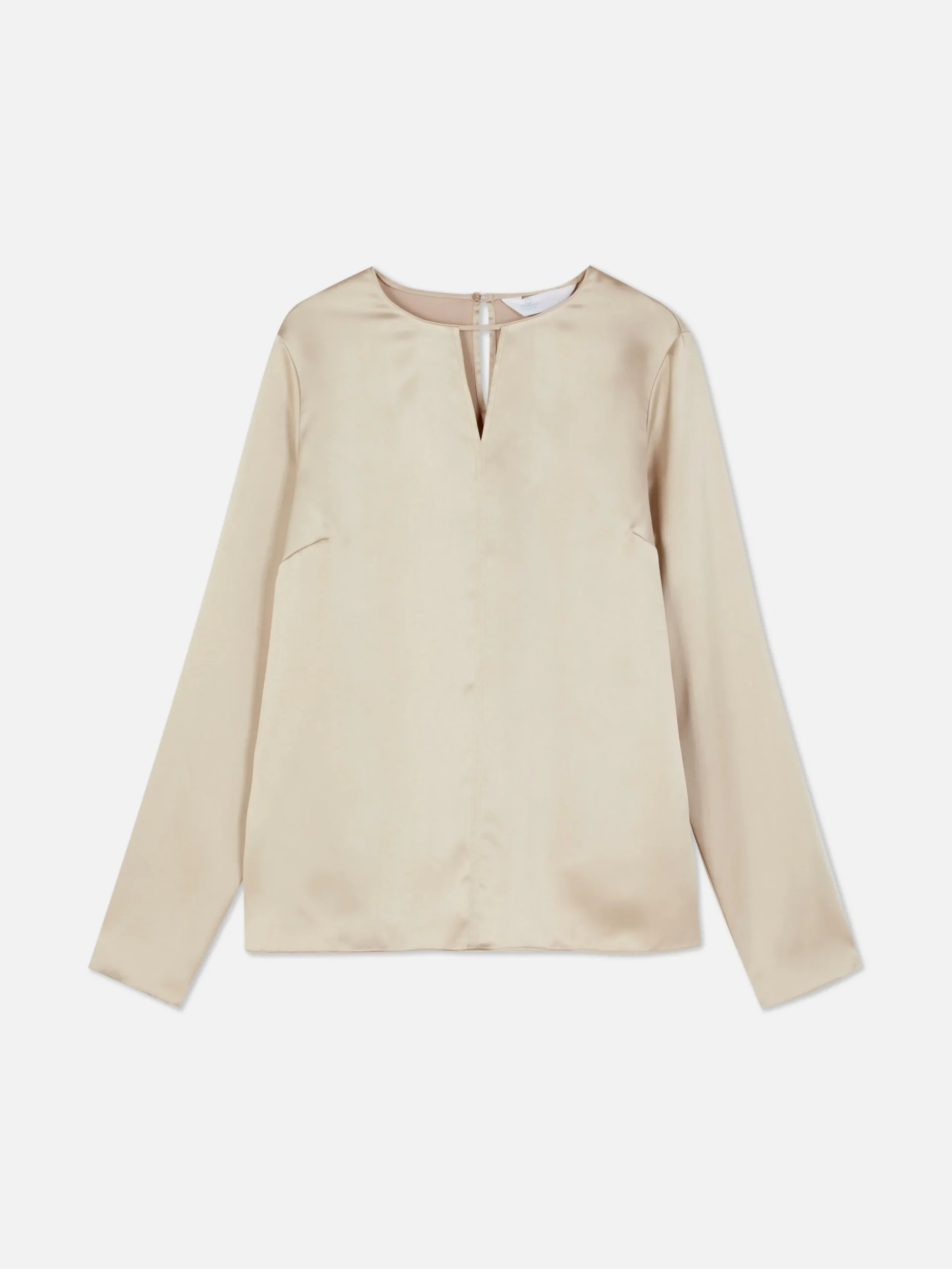 Satin Keyhole Blouse|Primark New