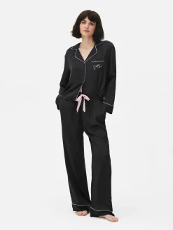 Satin Long Sleeve Pajamas|Primark Best