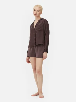 Satin Pajama Shirt|Primark Sale