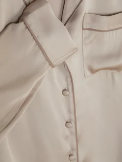 Satin Pajama Shirt|Primark Sale