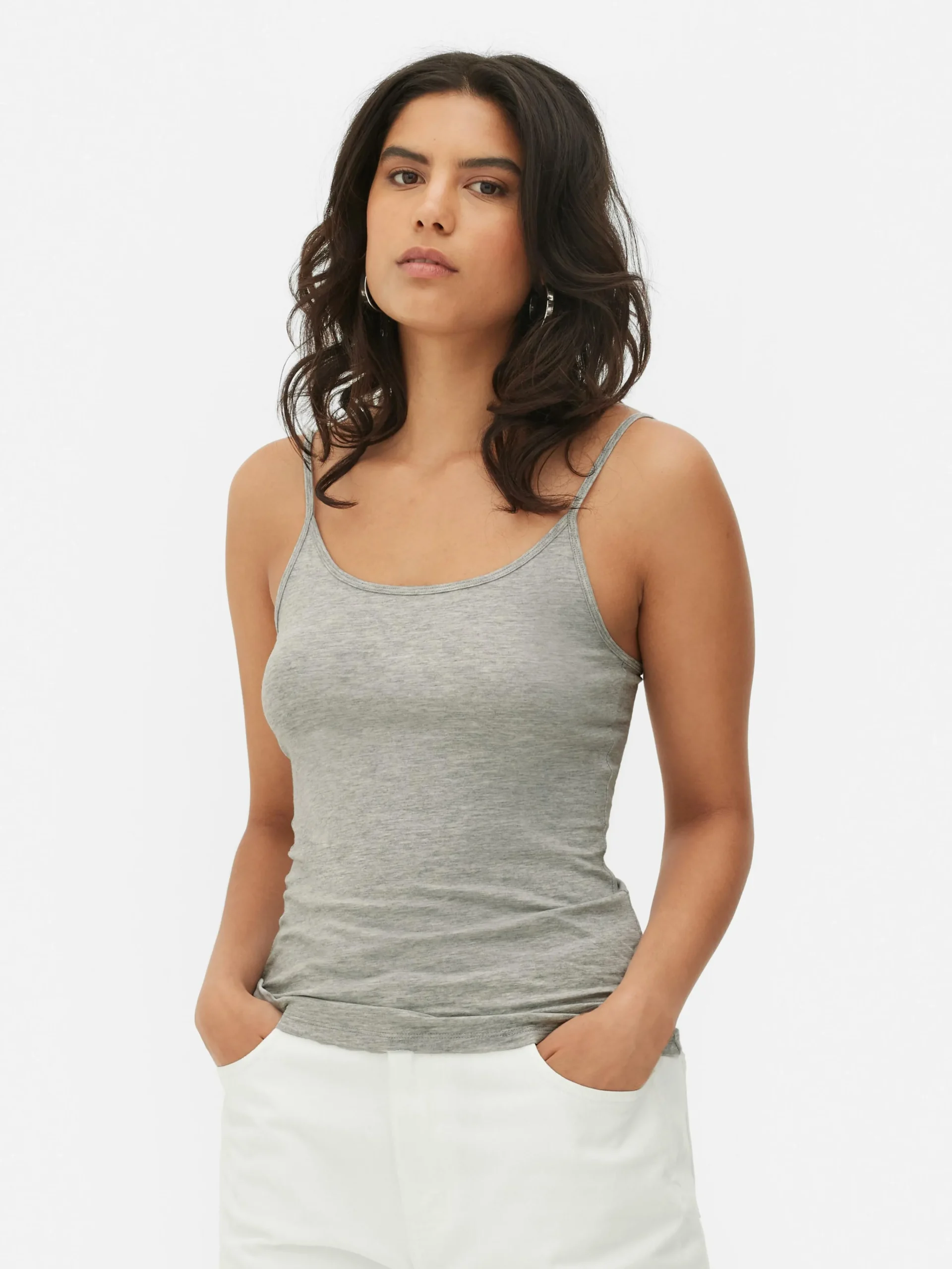 Scoop Neck Stretch Cami|Primark Outlet