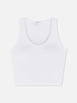 Scoop Neck Tank With Built-In Bra|Primark New