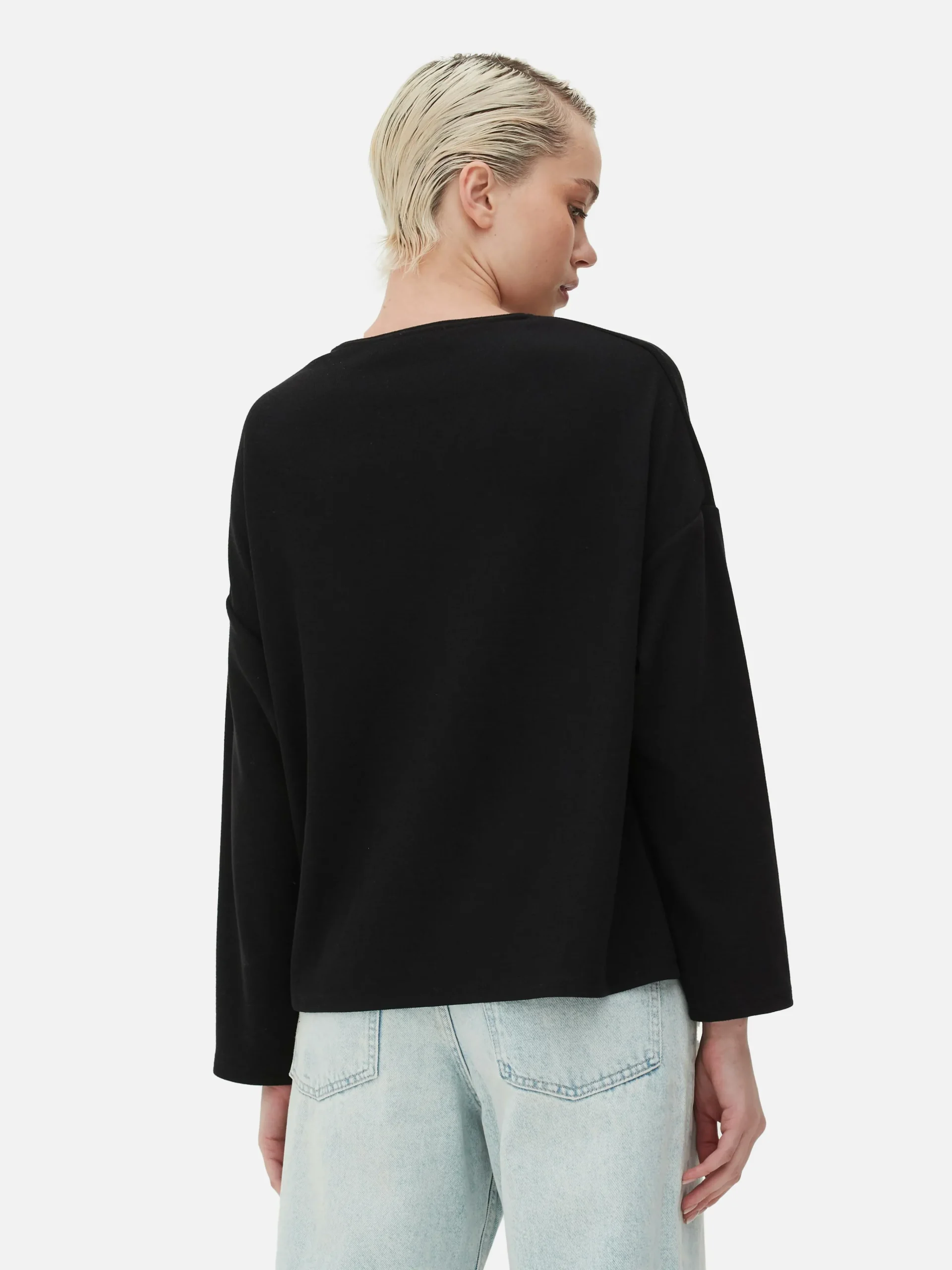 Seam Detail Long Sleeve Top|Primark