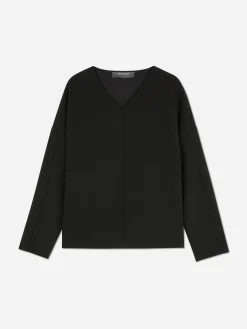 Seam Detail Long Sleeve Top|Primark
