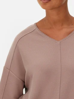 Seam Detail Long Sleeve Top|Primark