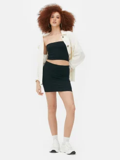 Seamfree Ribbed Mini Skirt|Primark Sale
