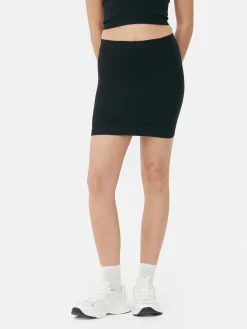 Seamfree Ribbed Mini Skirt|Primark Sale