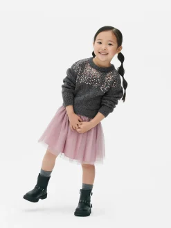 Sequin Jumper And Tulle Skirt Set|Primark Hot
