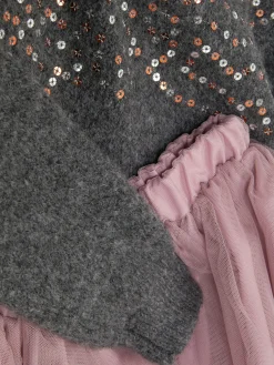 Sequin Jumper And Tulle Skirt Set|Primark Hot