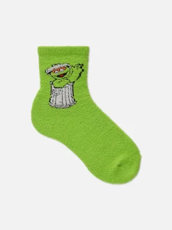 Sesame Street Oscar The Grouch Cozy Socks|Primark Outlet