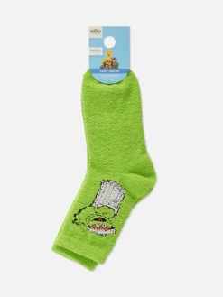 Sesame Street Oscar The Grouch Cozy Socks|Primark Outlet