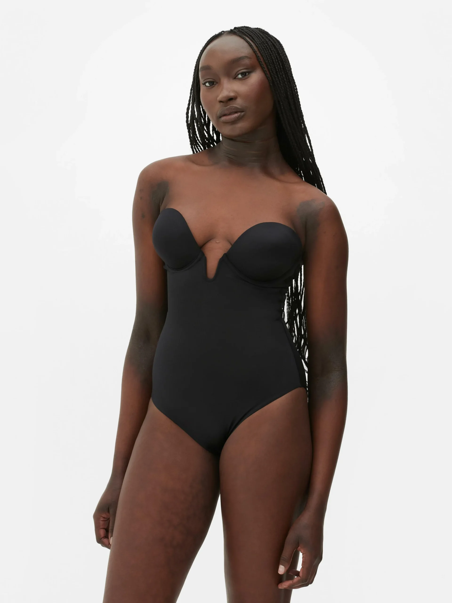 Shapewear Plunge Cupped Bodysuit|Primark Online