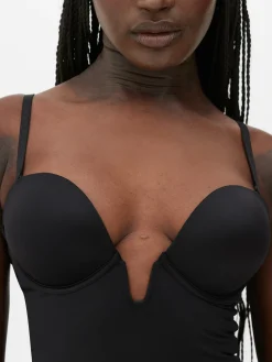 Shapewear Plunge Cupped Bodysuit|Primark Online