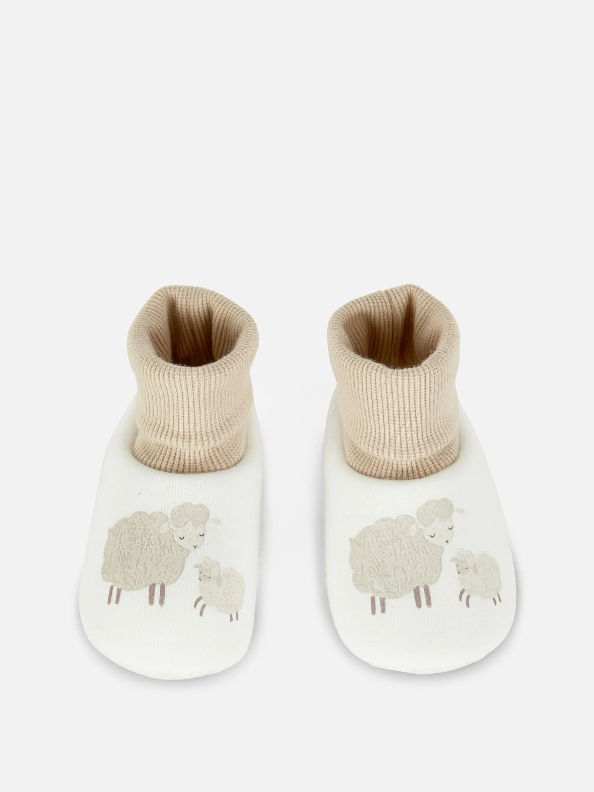 Sheep Sock Top Slippers|Primark New