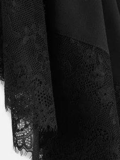 Sheer Eyelash Lace Trim Robe|Primark Hot