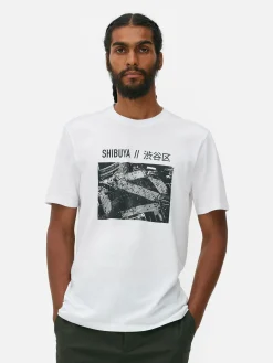 Shibuya Crossing Photography T-Shirt|Primark Clearance