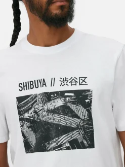Shibuya Crossing Photography T-Shirt|Primark Clearance