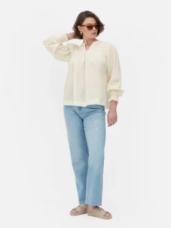 Shirred Smock Blouse|Primark Sale