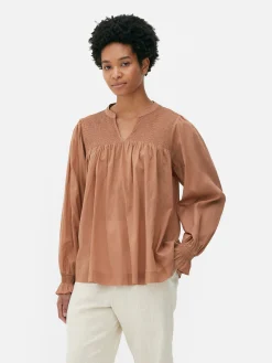 Shirred Smock Blouse|Primark Best