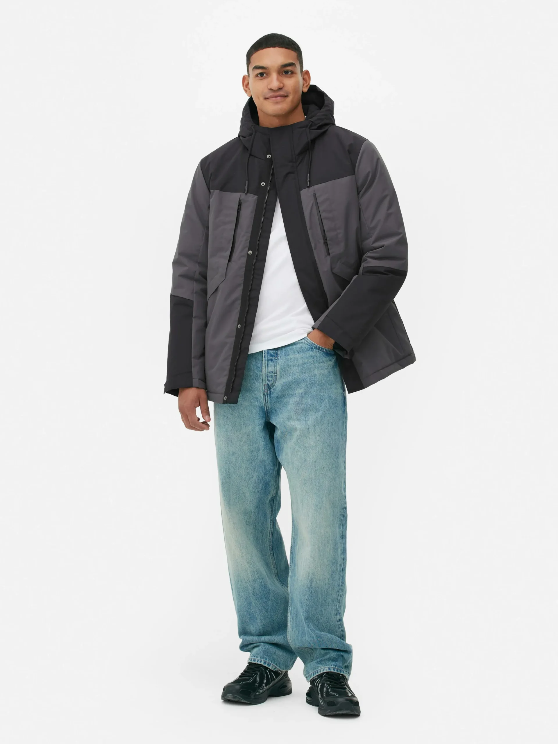 Short Color Block Coat|Primark