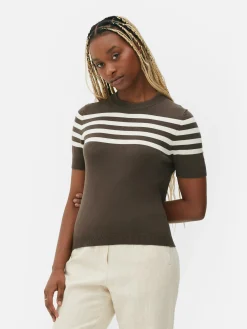 Short Sleeve Knit Top|Primark Discount