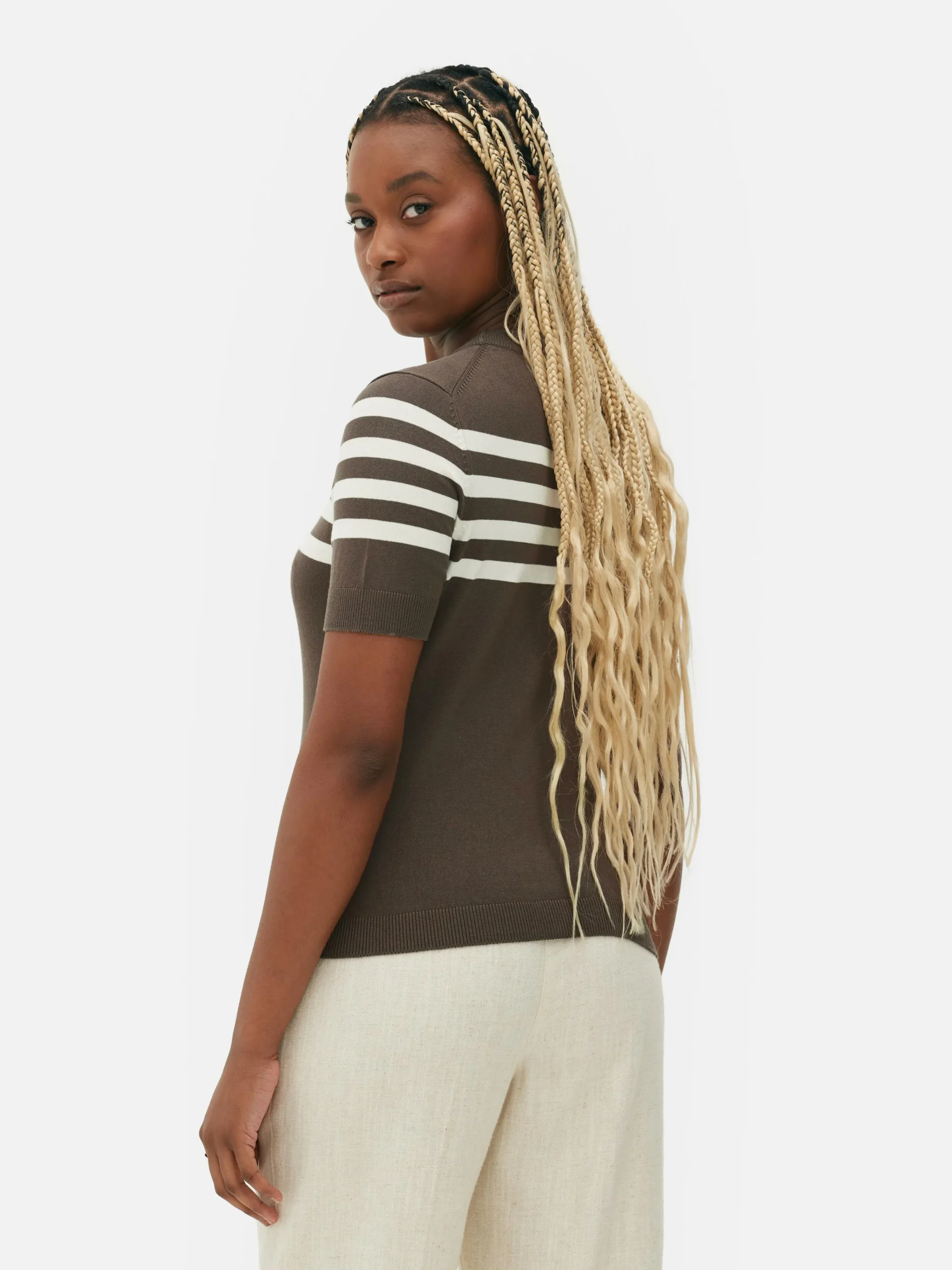 Short Sleeve Knit Top|Primark Discount
