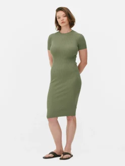 Short Sleeve Midi Sweater Dress|Primark New
