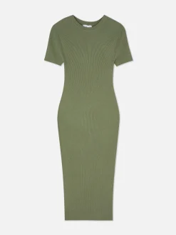 Short Sleeve Midi Sweater Dress|Primark New