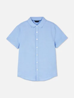 Short Sleeve Oxford Shirt|Primark Hot