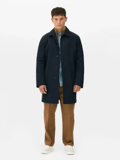 Single-Breasted Long Raincoat|Primark Discount