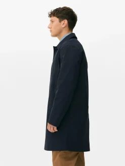 Single-Breasted Long Raincoat|Primark Discount