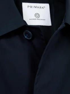 Single-Breasted Long Raincoat|Primark Discount