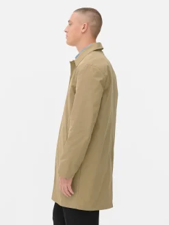 Single-Breasted Long Raincoat|Primark Outlet