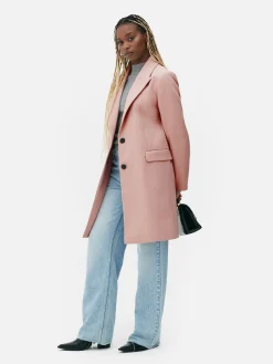 Single-Breasted Overcoat|Primark New