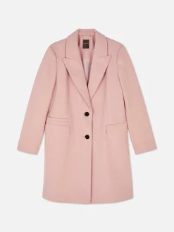 Single-Breasted Overcoat|Primark New